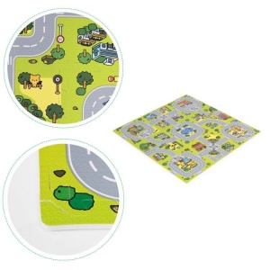 Velika podloga za igru EVA FOAM City 90.5x90.5 cm 21 deo ECOTOYS - Img 4
