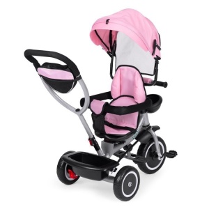 2u1 tricikl sa rotirajućim sedištem i sklopivom tendom Pink, ECOTOYS - Img 4
