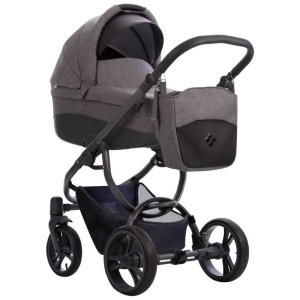 BEBETTO HOLLAND NEW KOLICA ZA BEBE SET 3U1 SIVI RAM - Img 2