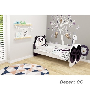 KREVET ZA DECU ANIMALS 160X80 CM WHITE ACMA VII 06