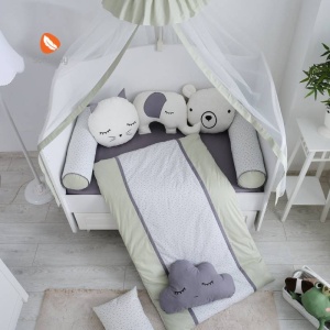 POSTELJINA ZA KREVETAC STARS 120X60 GREEN