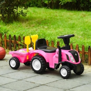 TRAKTOR SA PRIKOLICOM PINK ECOTOYS - Img 3