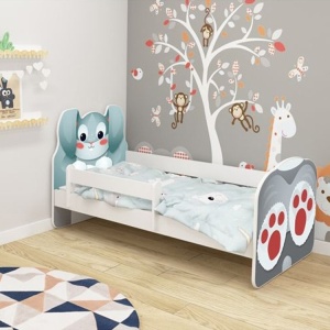 KREVET ZA DECU ANIMALS 160X80 CM WHITE ACMA VII