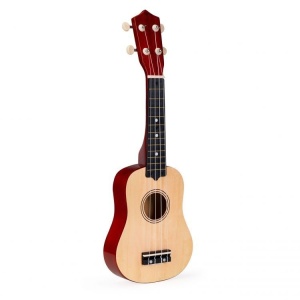 Drvena ukulele gitara za decu, 4 najlonske žice, ECOTOYS - Img 4