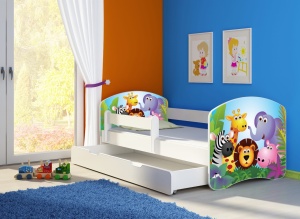 KREVET ZA DECU WHITE SA FIOKOM 140X70 ACMA 2 01