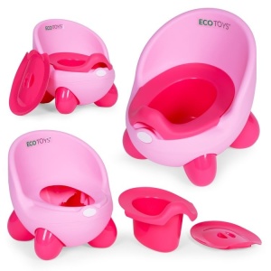 Noša za decu sa uklonivim umetkom i neklizajućim nogicama, roze, ECOTOYS - Img 3