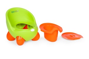 Noša za decu sa uklonivim umetkom i neklizajućim nogicama, zelena, ECOTOYS - Img 4