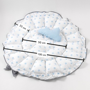 SOFT BABY PODLOGA ZA IGRU GREY-BLUE - Img 4