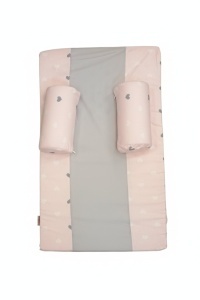 Antirefluks Jastuk sa Bočnim Pozicionerima-Roze Srca- 40 cm x 65 cm - Img 3