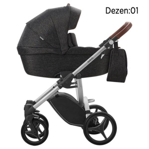 Bebetto Luca 2018 kolica za bebe set 3u1 sivi ram