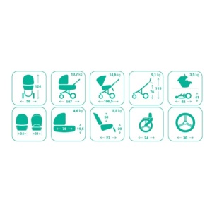 Bebetto Torino GOLD kolica za bebe set 2u1 03 - Img 2