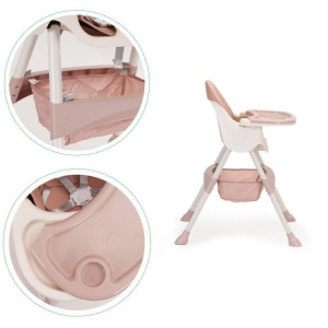 STOLICA ZA HRANJENJE 2U1 ECOTOYS PINK/WHITE - Img 4