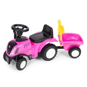 TRAKTOR SA PRIKOLICOM PINK ECOTOYS - Img 4