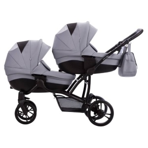 BEBETTO 42 PRO KOLICA ZA BLIZANCE SET 2U1 CRNI RAM - Img 3