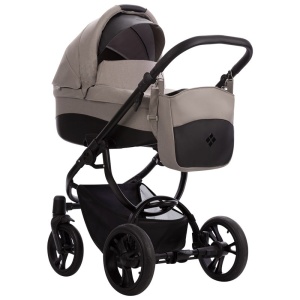 BEBETTO HOLLAND NEW KOLICA ZA BEBE SET 3U1 CRNI RAM 03 - Img 2