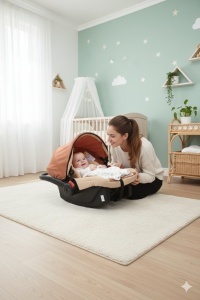 Bebi nosiljka Bebek 0-13 kg Bez Braon - Img 4