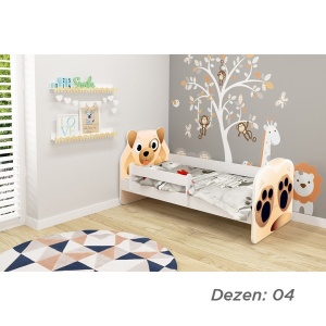 KREVET ZA DECU ANIMALS 160X80 CM WHITE ACMA VII 04