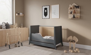 LETTINO COSMO KREVETAC 120X60 ANTRACIT PINE + FIOKA - Img 4