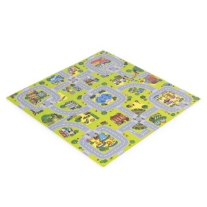 Velika podloga za igru EVA FOAM City 90.5x90.5 cm 21 deo ECOTOYS - Img 3