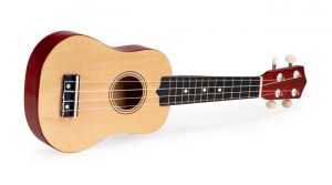 Drvena ukulele gitara za decu, 4 najlonske žice, ECOTOYS - Img 2