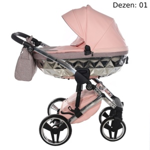 JUNAMA HAND CRAFT GLITTER KOLICA ZA BEBE SET 3U1 01