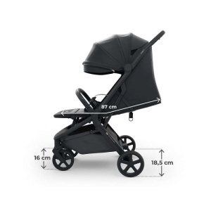 Kinderkraft kolica NUBI 3 MIDNIGHT BLACK - Img 4
