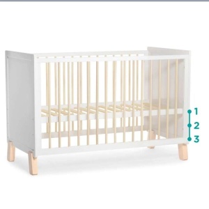 KINDERKRAFT KREVETAC NICO WOODEN WHITE - Img 3