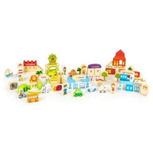 DRVENE EDUKATIVNE KOCKE CITY ZOO 120 KOMADA