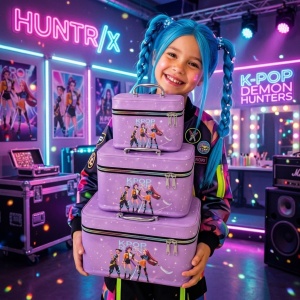 SET K-POP Torbica/Neseser (ljubičasta)