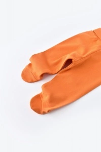 Pantaloni cu Botosei - Bumbac organic Portocaliu BabyCosy (Marime: 3-6 Luni) - Img 2