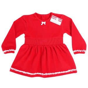 Rochie rosie (Bumbac 100%, semisubtire,piqe)