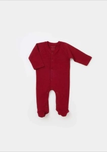 Set de 10 piese pentru nou nascut - 100% bumbac organic - Rosu, BabyCosy - Img 3