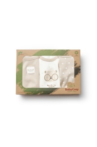 Set de 3 body TeddyBear, BabyCosy, 100% bumbac (Marime: 9-12 luni)