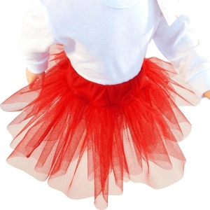 Compleu, fustita tip balerina + body cu maneca lunga si capse pe umar - Img 2