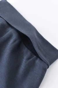 Pantaloni Bebe Unisex din bumbac organic Bleumarin BabyCosy (Marime: 3-6 Luni) - Img 3