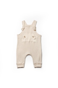 Salopeta cu bretele TeddyBear, BabyCosy, 100% bumbac organic (Marime: 9-12 luni) - Img 2