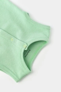 Salopeta fara maneci si pantaloni scurti - 100% bumbac organic - Mint, BabyCosy (Marime: 6-9 luni) - Img 3
