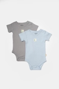 Set 2 body Bamboo, blue, BabyCosy, 50% bumbac+50%bambus (Marime: 18-24 Luni) - Img 2