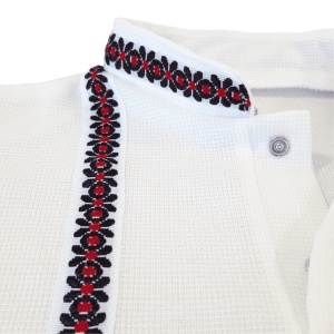 Bluza cu model national, tip IE (Bumbac 100%, semisubtire) - Img 2