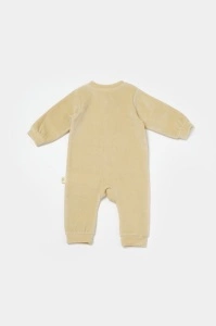 Salopeta Elefant cu maneca lunga din 80%bumbac organic si 20% poliester - Stone, BabyCosy (Marime: 18-24 Luni) - Img 3