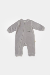 Salopeta Elefant cu maneca lunga din 80%bumbac organic si 20% poliester - Gri, BabyCosy (Marime: 18-24 Luni) - Img 2