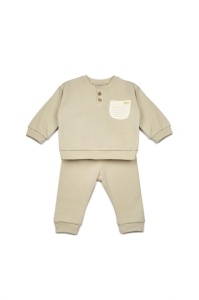 Set bluzita si pantaloni COOL cu buzunar - Verde, BabyCosy (Marime: 18-24 Luni) - Img 2