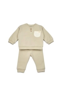 Set bluzita si pantaloni COOL cu buzunar - Verde, BabyCosy (Marime: 18-24 Luni) - Img 2
