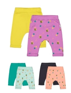 Set de 2 perechi de pantaloni Albinute pentru bebelusi, Tongs baby (Culoare: Portocaliu, Marime: 9-12 luni) - Img 2