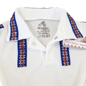 Costum național din 2 piese - unt (Bumbac 100%, semisubtire)pique - Img 2