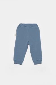 Pantaloni lungi, Two thread, 100%bumbac organic - Indigo, BabyCosy (Marime: 6-9 luni) - Img 2
