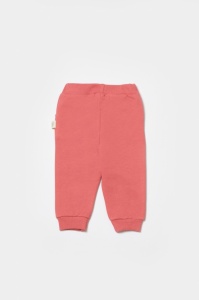 Pantaloni lungi, Two thread, 100%bumbac organic - Rose, BabyCosy (Marime: 9-12 luni) - Img 3