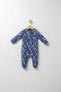 Salopeta pentru bebelusi de iarna Forest, Tongs baby, baietei (Culoare: Verde, Marime: 0-3 Luni) - Img 3