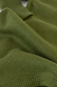 Set 3 piese: body cu maneca lunga, pantaloni lungi si caciulita din bumbac organic si modal - Verde, BabyCosy (Marime: 3-6 Luni) - Img 3