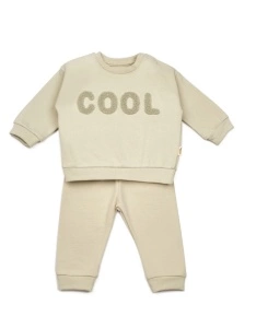 Set bluzita si pantaloni COOL - Verde, BabyCosy (Marime: 12-18 Luni) - Img 2